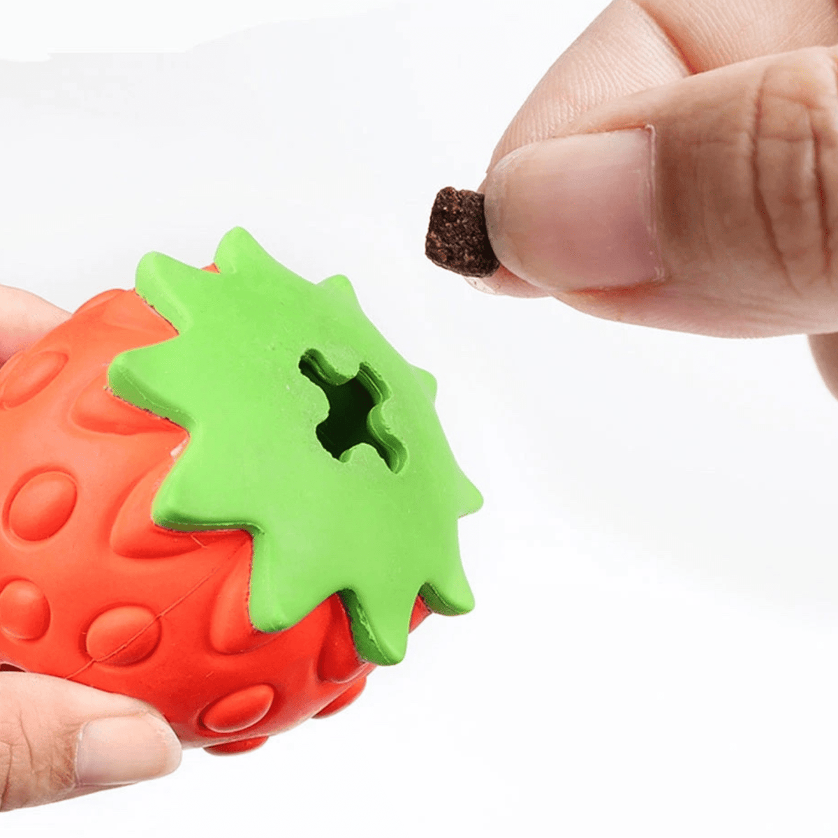 Interactive Strawberry Treat Ball for Dogs – TreatBounce™