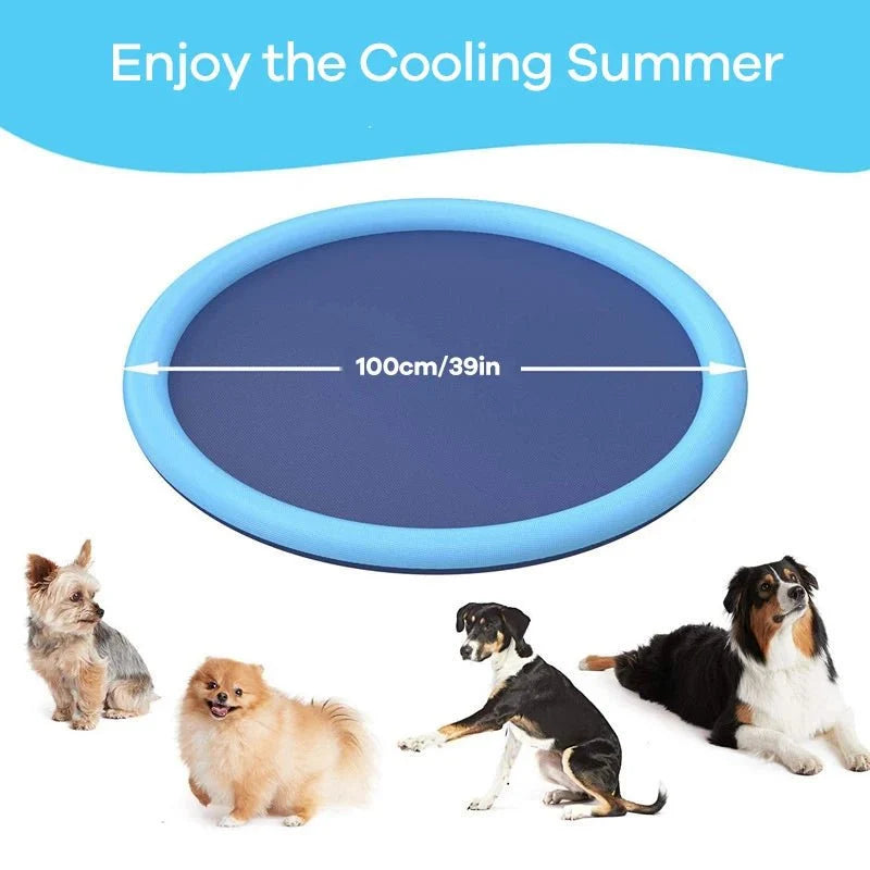 Dog Splash Pad – Inflatable Outdoor Water Mat – AquaNest™
