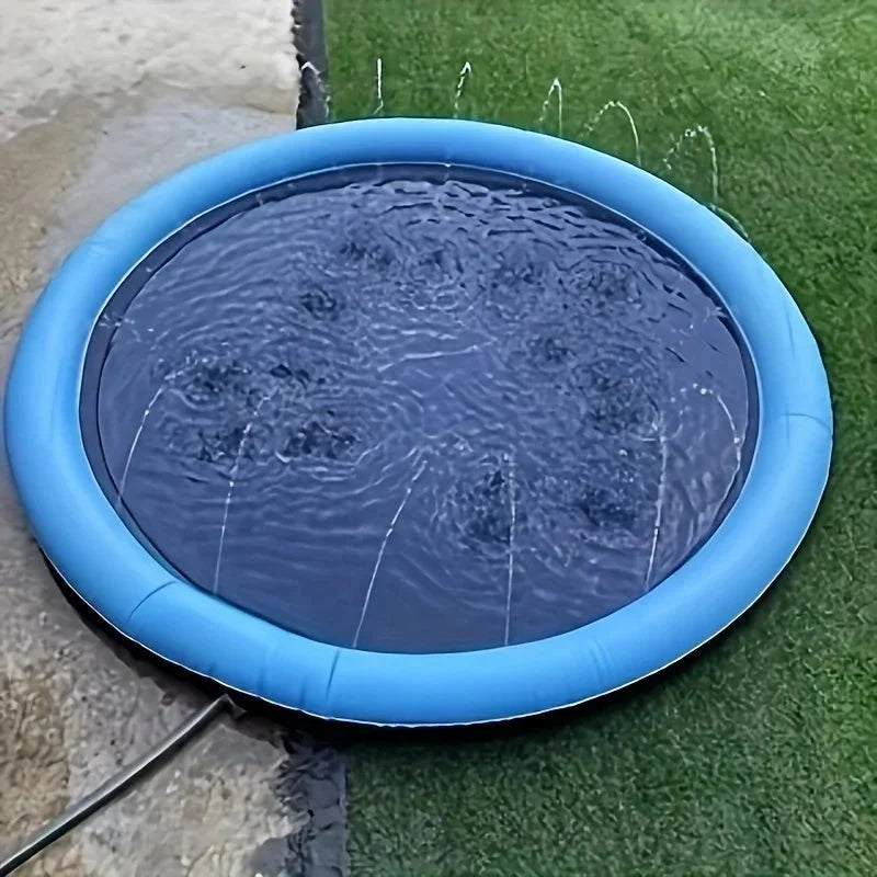 Dog Splash Pad – Inflatable Outdoor Water Mat – AquaNest™