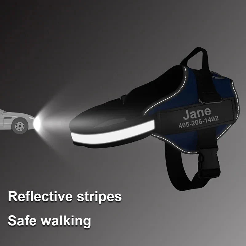 Reflective Adjustable Dog Harness – FlexSelect™