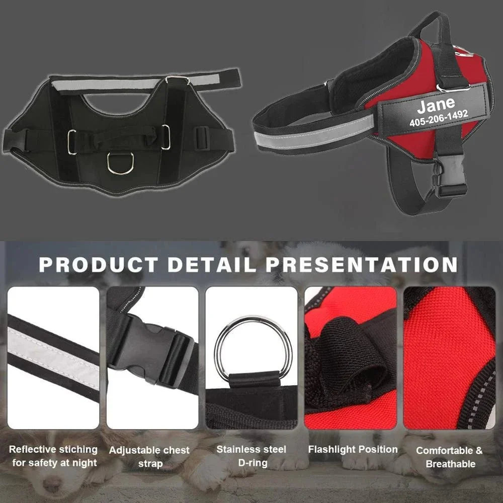 Reflective Adjustable Dog Harness – FlexSelect™