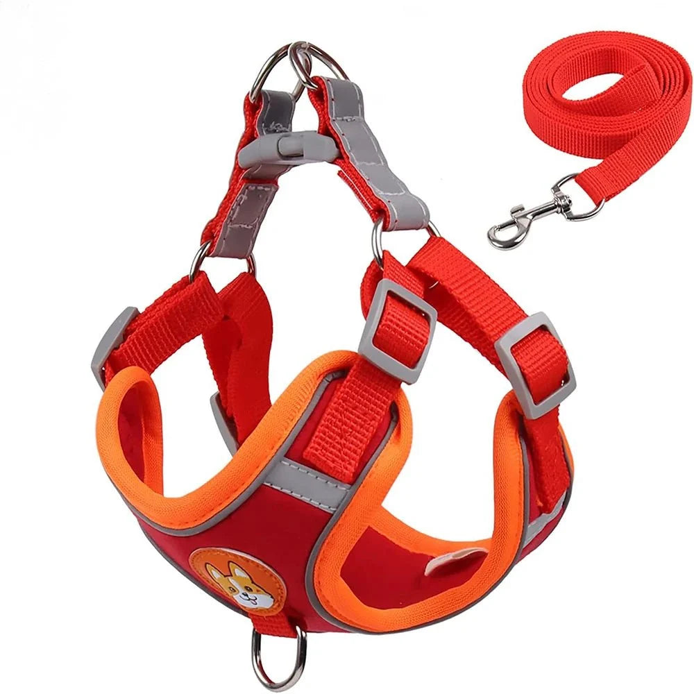 Reflective Nylon Dog & Cat Harness – TrekMotion™