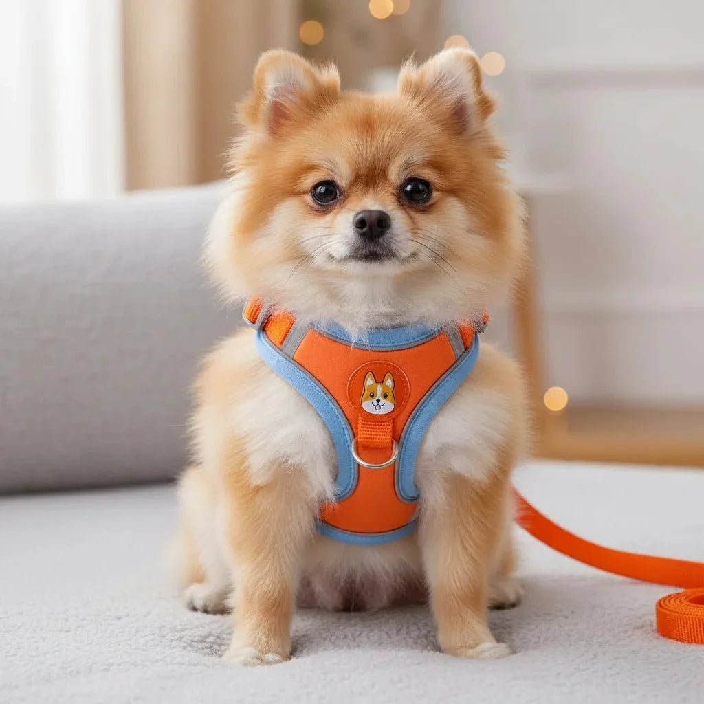 Reflective Nylon Dog & Cat Harness – TrekMotion™