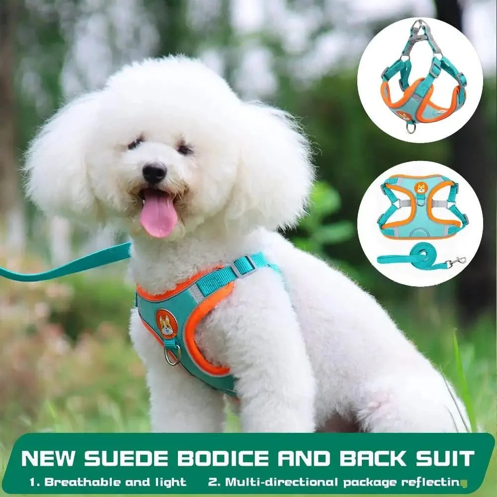 Reflective Nylon Dog & Cat Harness – TrekMotion™