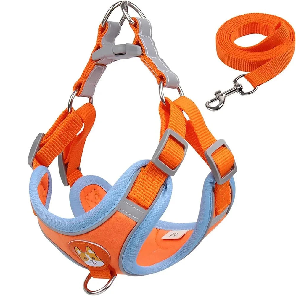 Reflective Nylon Dog & Cat Harness – TrekMotion™