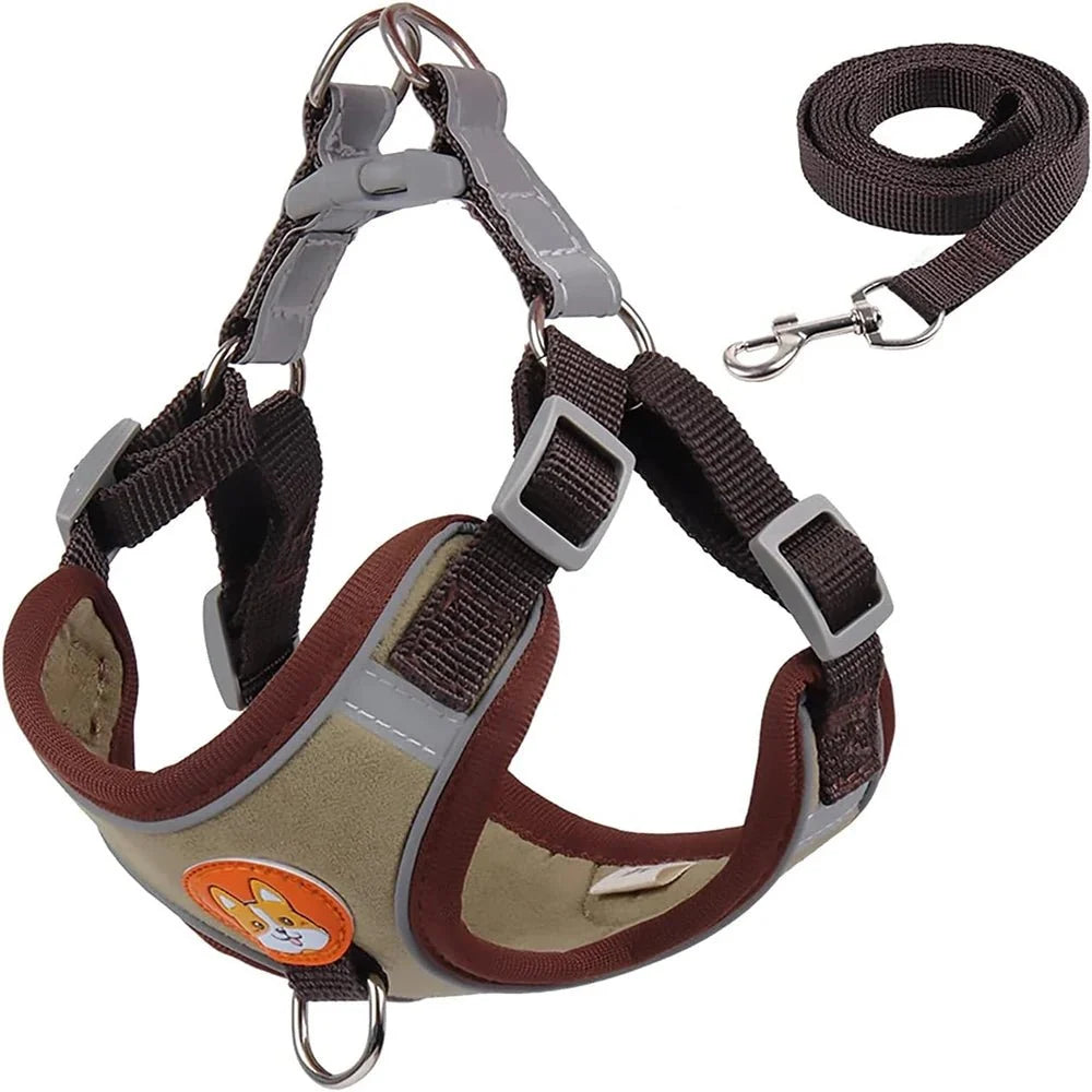Reflective Nylon Dog & Cat Harness – TrekMotion™