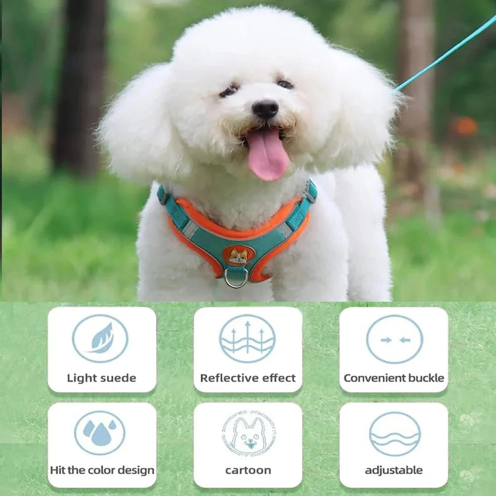 Reflective Nylon Dog & Cat Harness – TrekMotion™