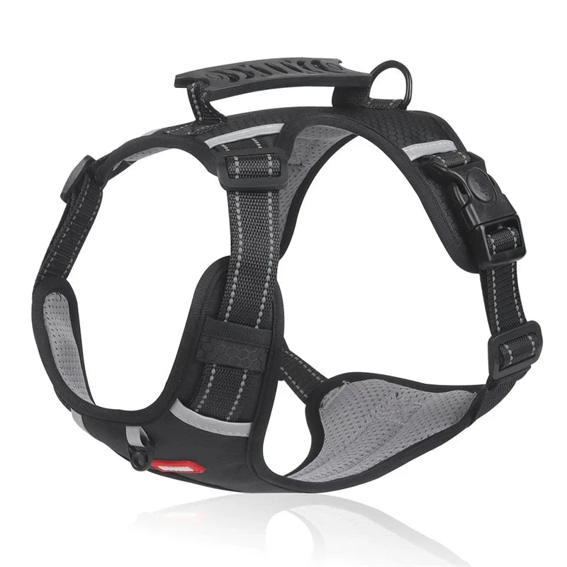 Reflective Adjustable Nylon Dog Harness – TrailGuard™