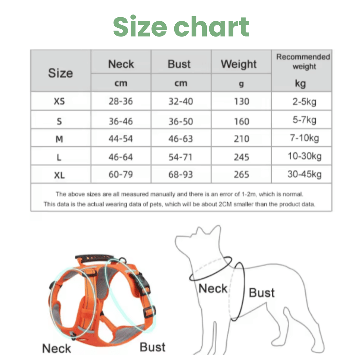 Reflective Adjustable Nylon Dog Harness – TrailGuard™