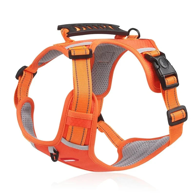 Reflective Adjustable Nylon Dog Harness – TrailGuard™