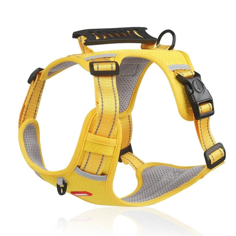 Reflective Adjustable Nylon Dog Harness – TrailGuard™
