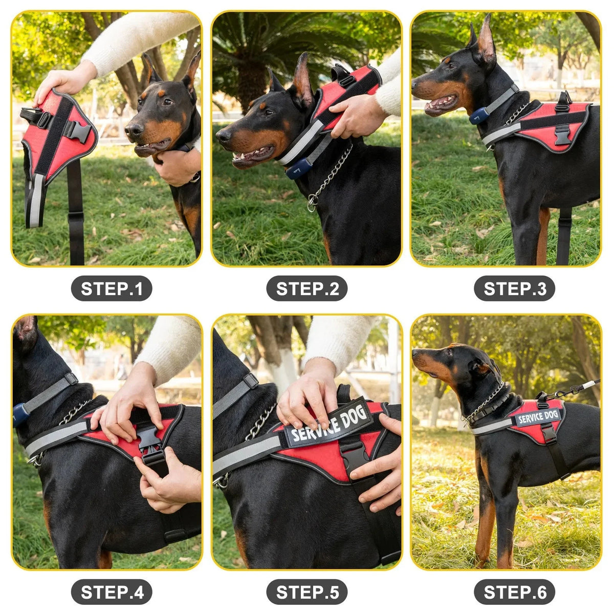 Reflective Adjustable Dog Harness – RoutePath™
