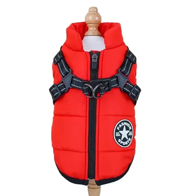 Waterproof Dog Coat with Integrated Harness – ShieldAdventure™