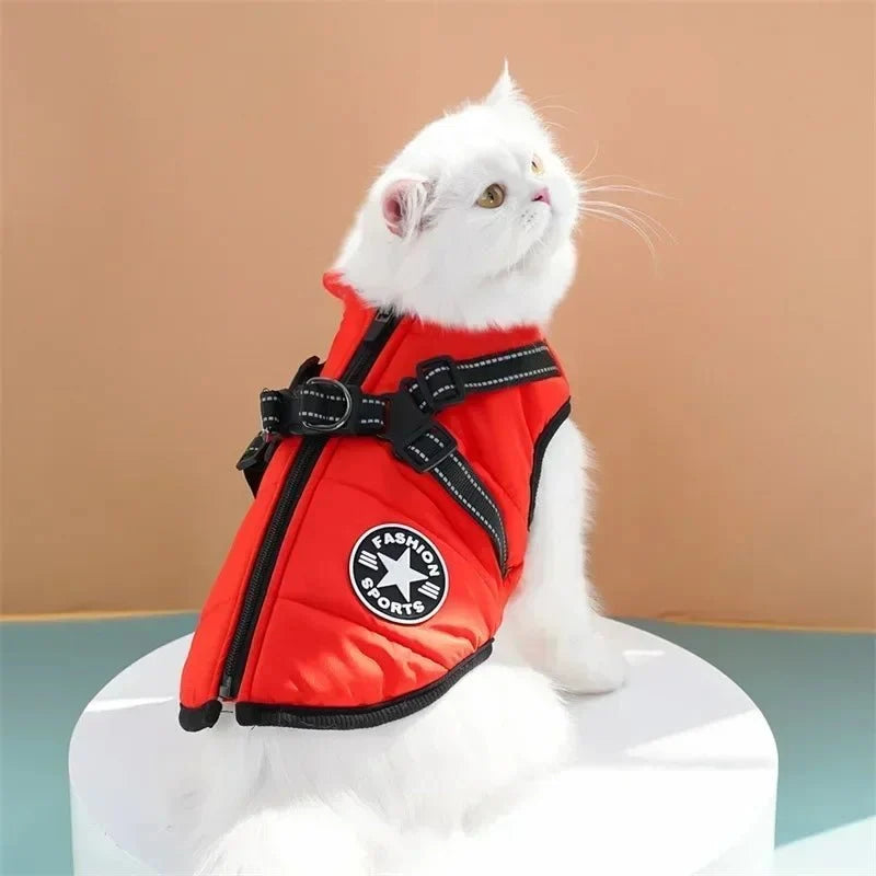 Waterproof Dog Coat with Integrated Harness – ShieldAdventure™
