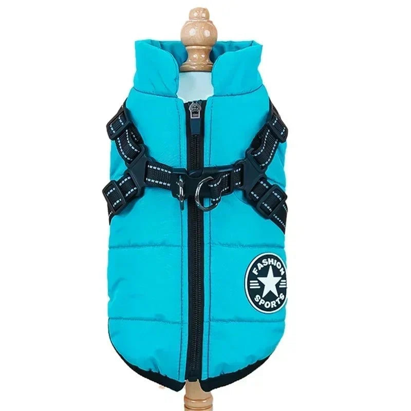 Waterproof Dog Coat with Integrated Harness – ShieldAdventure™