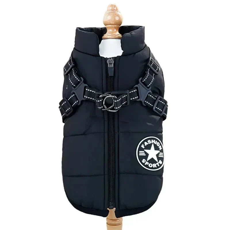 Waterproof Dog Coat with Integrated Harness – ShieldAdventure™