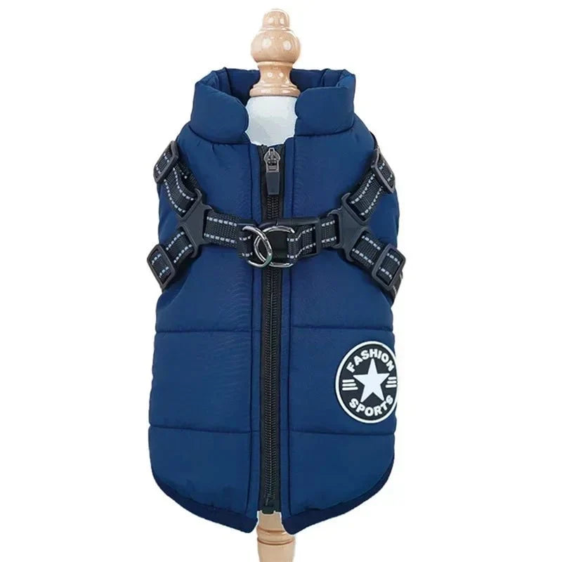 Waterproof Dog Coat with Integrated Harness – ShieldAdventure™