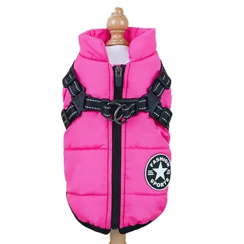 Waterproof Dog Coat with Integrated Harness – ShieldAdventure™