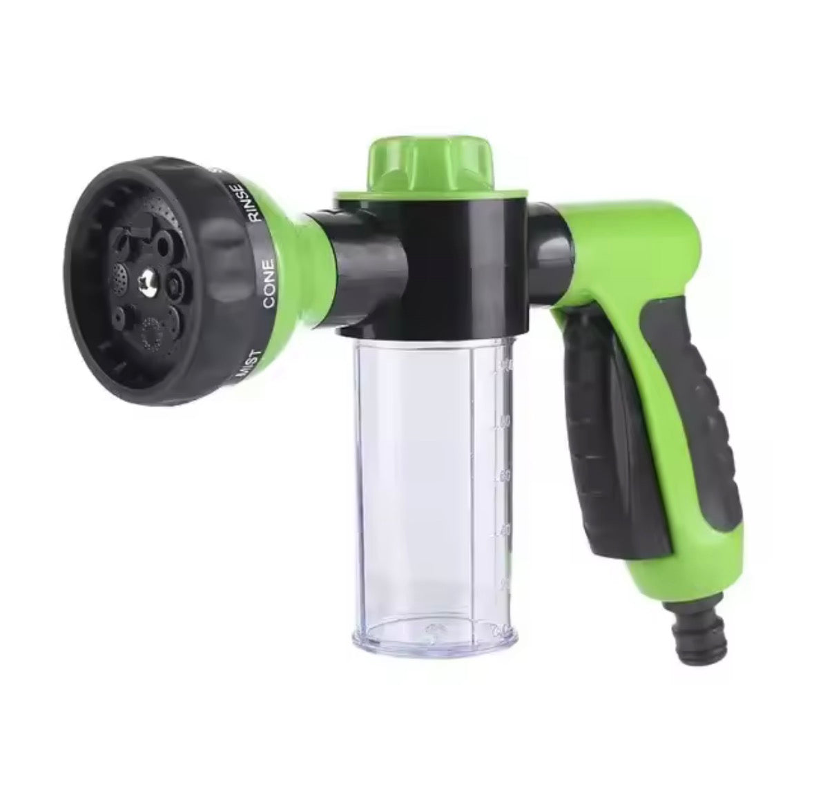 Hydro Hound dog bath sprayer in green