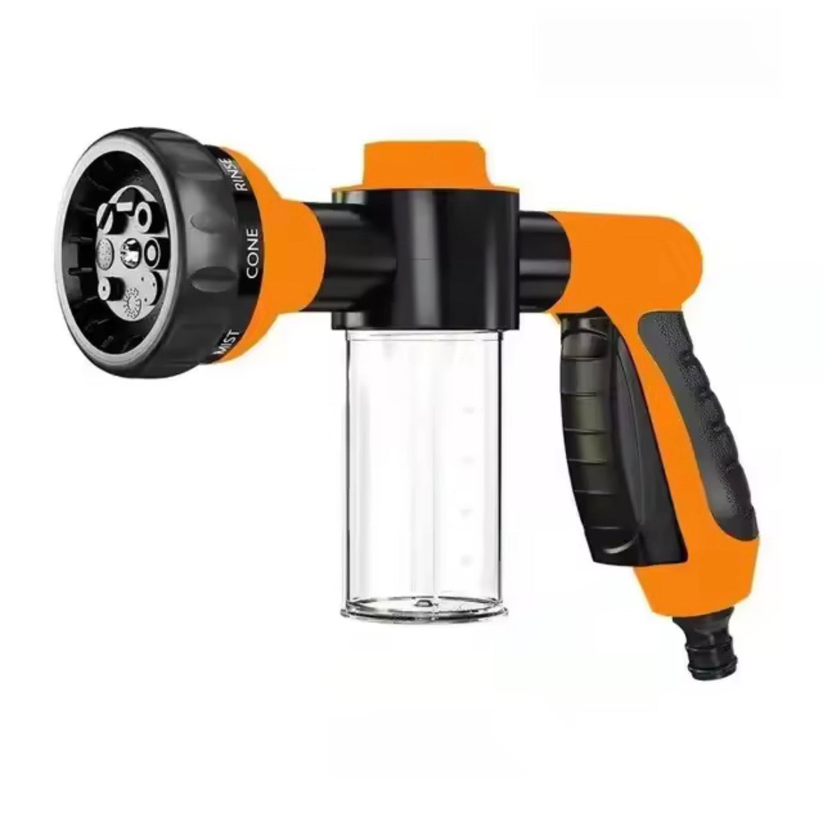 Hydro Hound dog bath sprayer in yellow