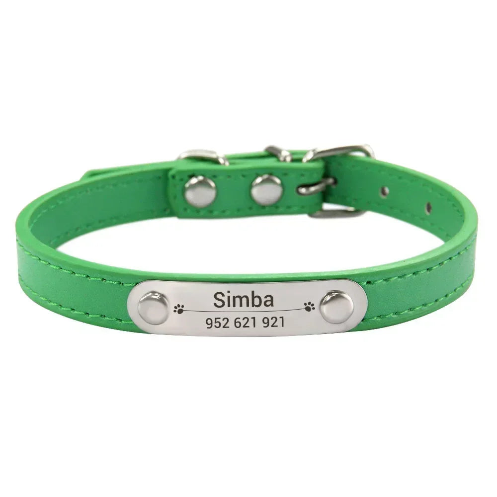 Personalised Stainless Steel Nameplate Pet Collar – ControlAdventure™