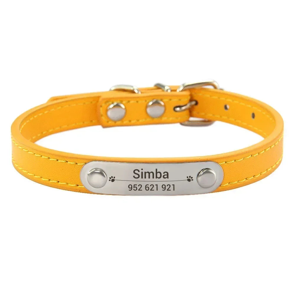 Personalised Stainless Steel Nameplate Pet Collar – ControlAdventure™