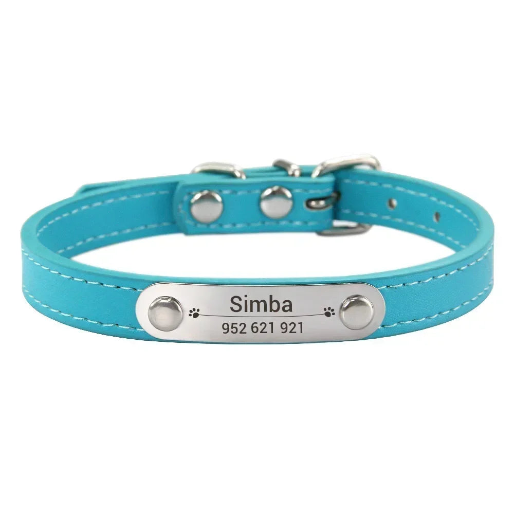 Personalised Stainless Steel Nameplate Pet Collar – ControlAdventure™