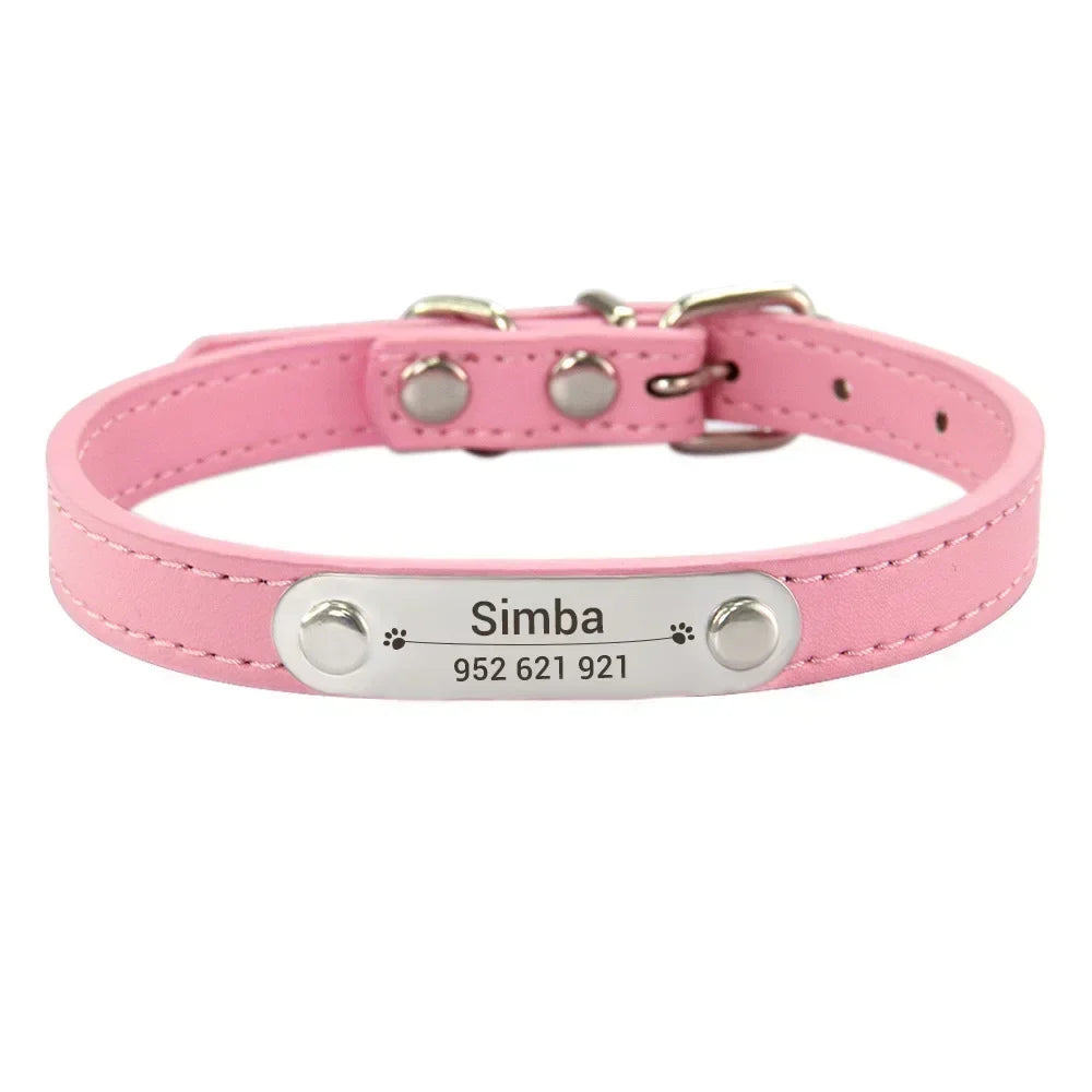 Personalised Stainless Steel Nameplate Pet Collar – ControlAdventure™