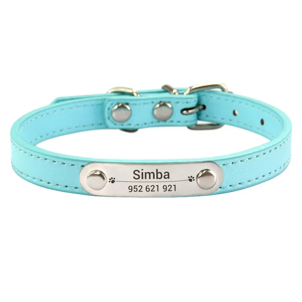 Personalised Stainless Steel Nameplate Pet Collar – ControlAdventure™