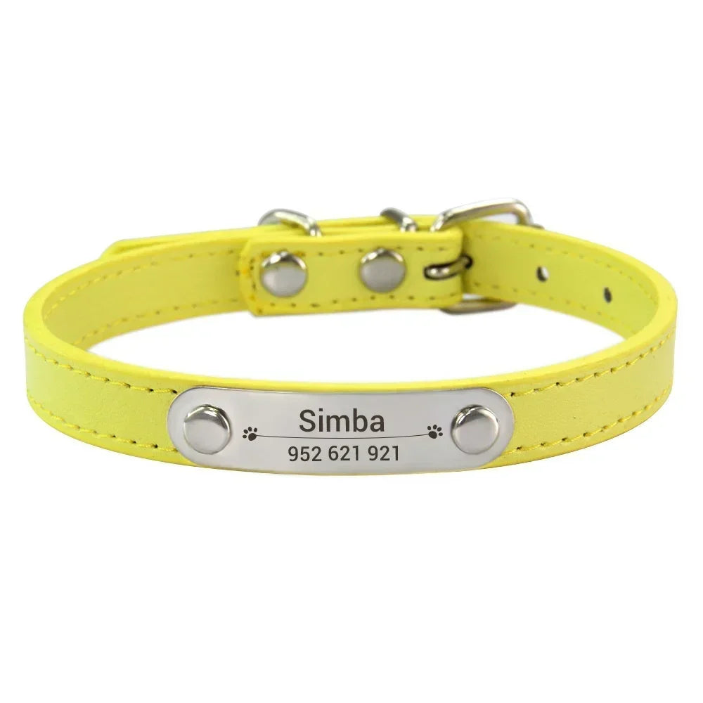 Personalised Stainless Steel Nameplate Pet Collar – ControlAdventure™