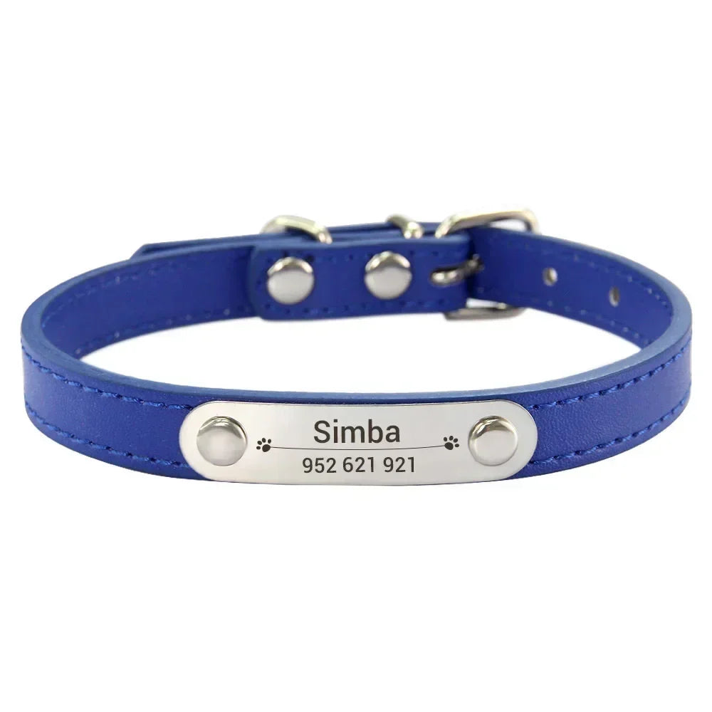 Personalised Stainless Steel Nameplate Pet Collar – ControlAdventure™