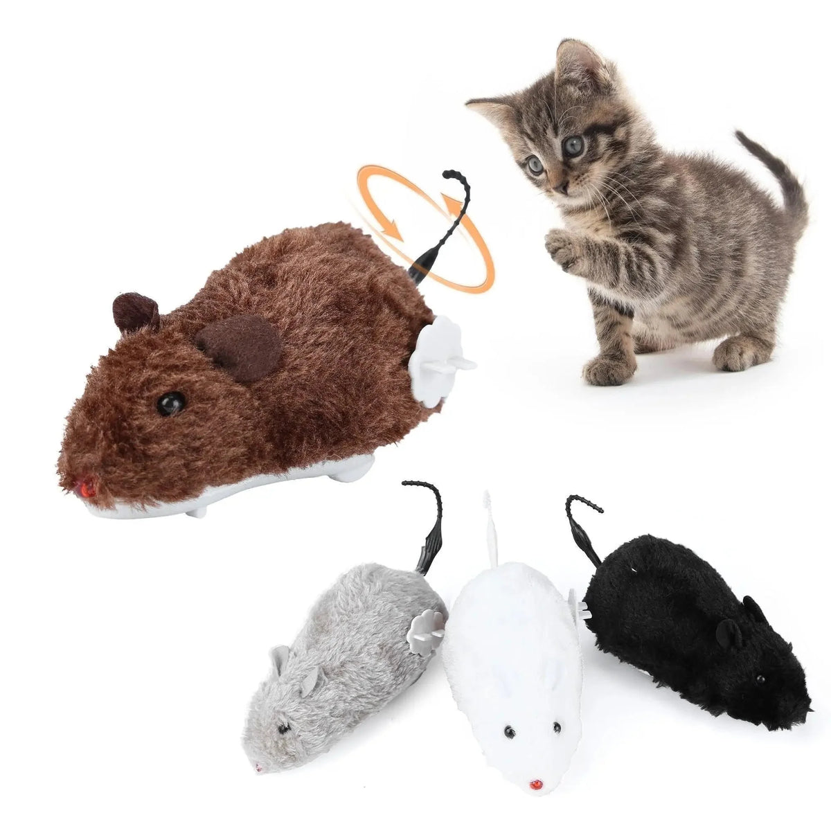 Self-Propelled Interactive Mouse Toy for Cats – PawEssentials™
