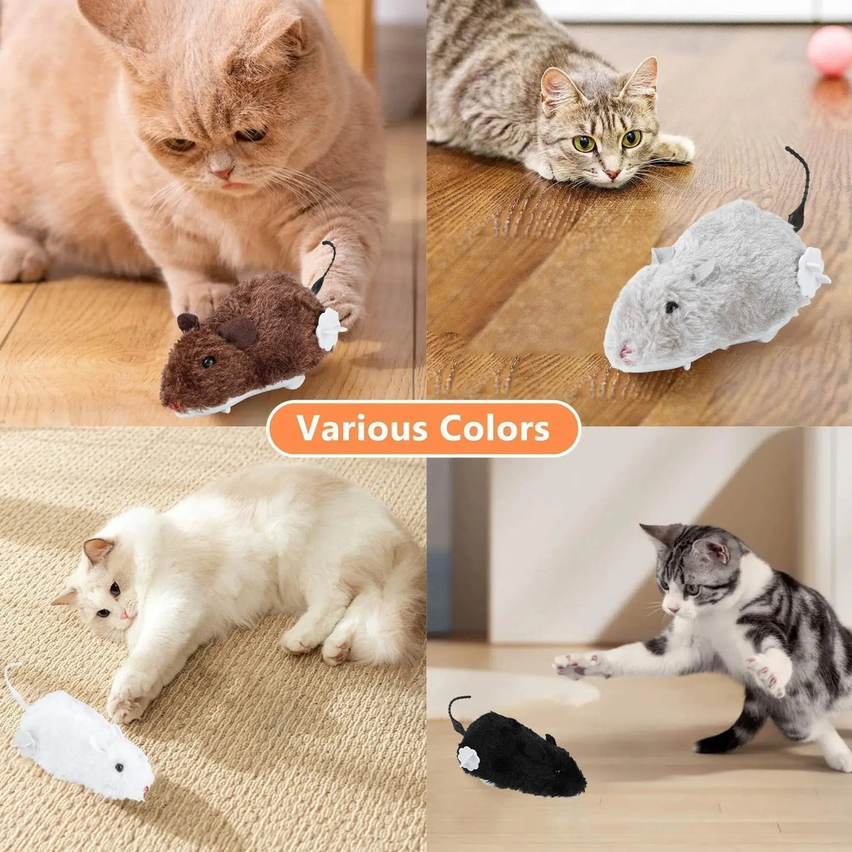 Self-Propelled Interactive Mouse Toy for Cats – PawEssentials™