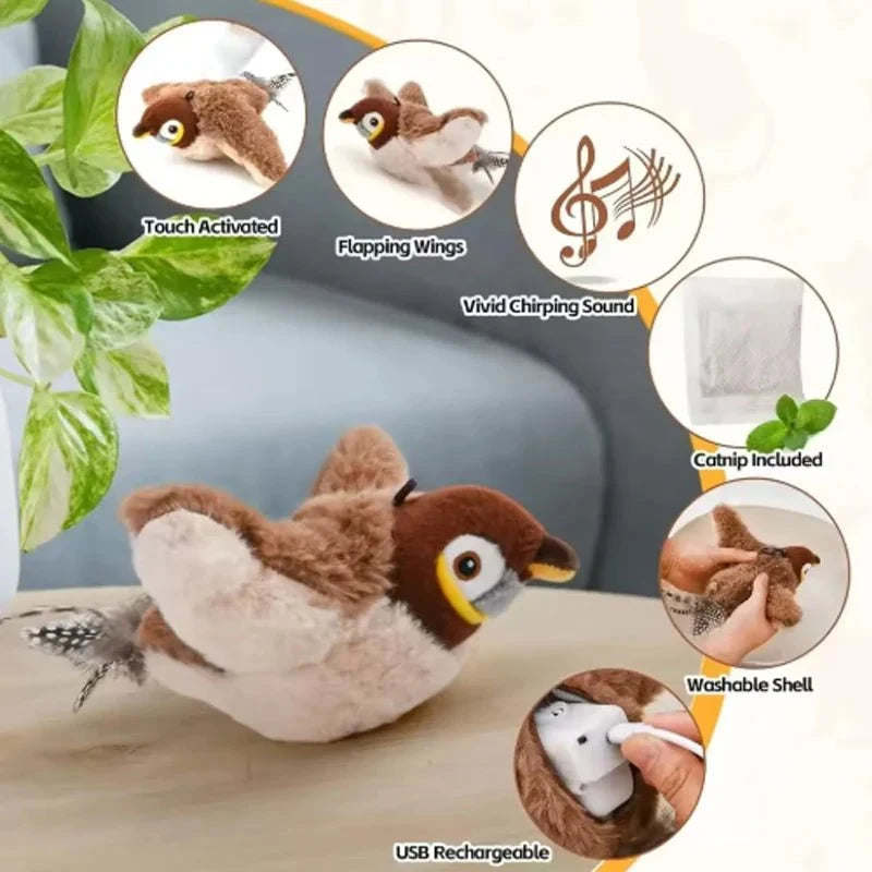 Interactive Bird Toy for Cats – BounceEssentials™