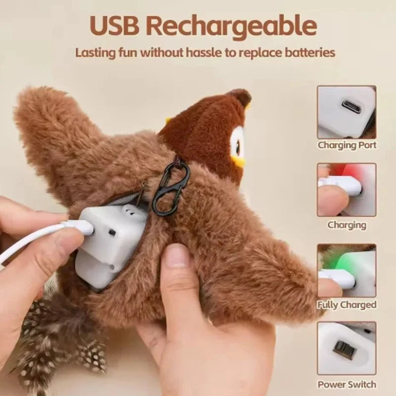 Interactive Bird Toy for Cats – BounceEssentials™