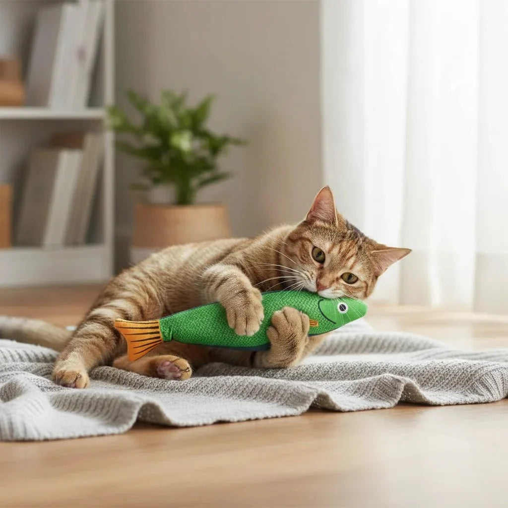 Interactive Catnip Fish Toy for Cats – TugHaven™