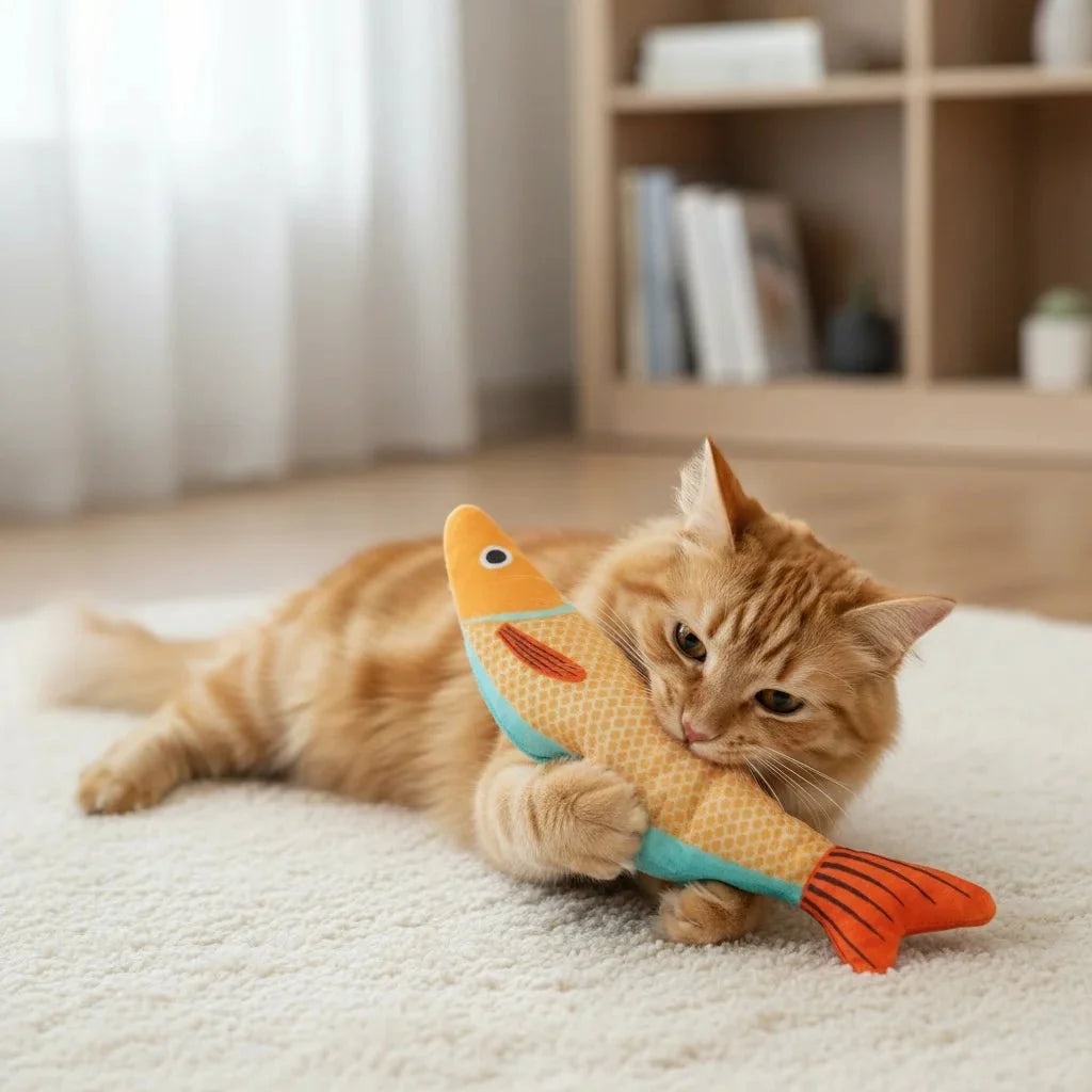 Interactive Catnip Fish Toy for Cats – TugHaven™