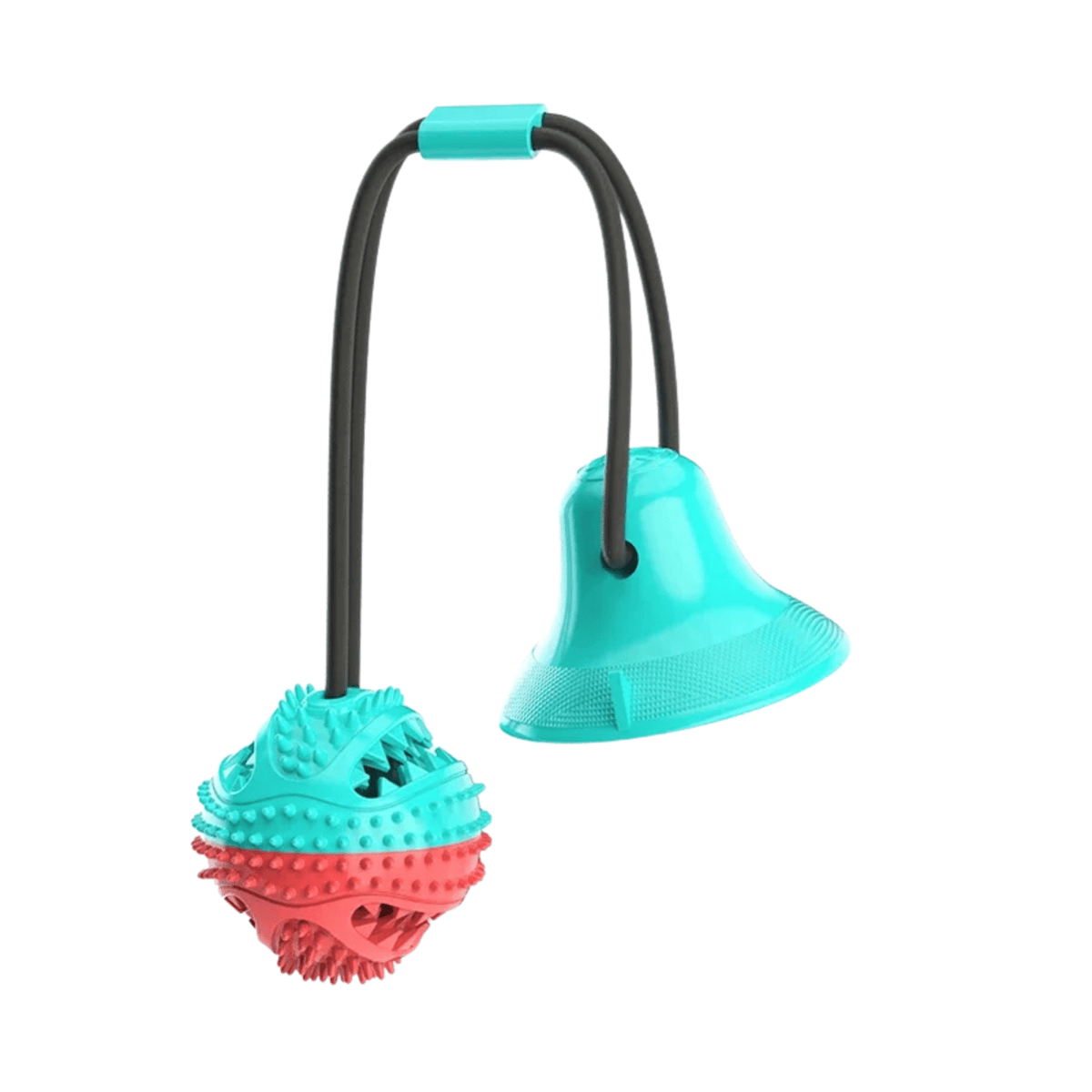 Interactive Dog Ball with Suction Cup & Slow Feeder – BrainCore™