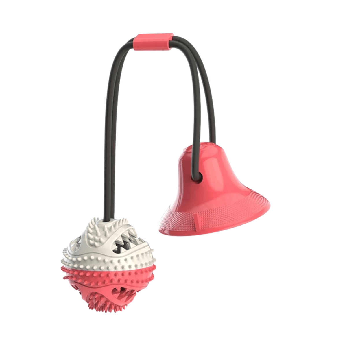 Interactive Dog Ball with Suction Cup & Slow Feeder – BrainCore™