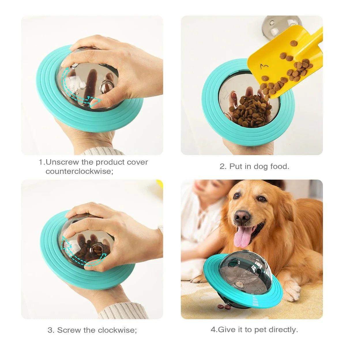 Interactive Treat Ball & Food Dispenser for Dogs – TreatBounce Pro™