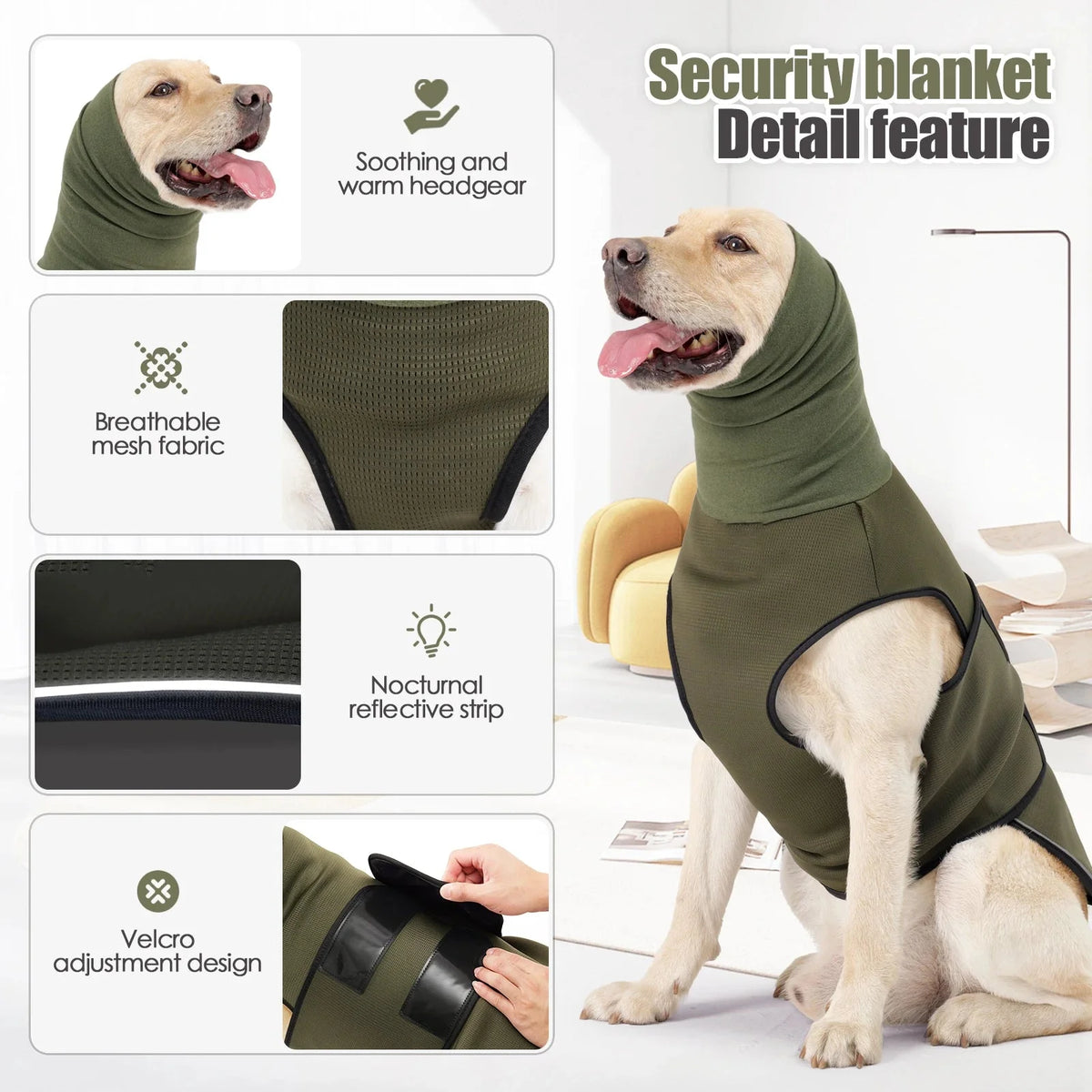 Calming Comfort Vest for Dogs & Cats – FrostNest™