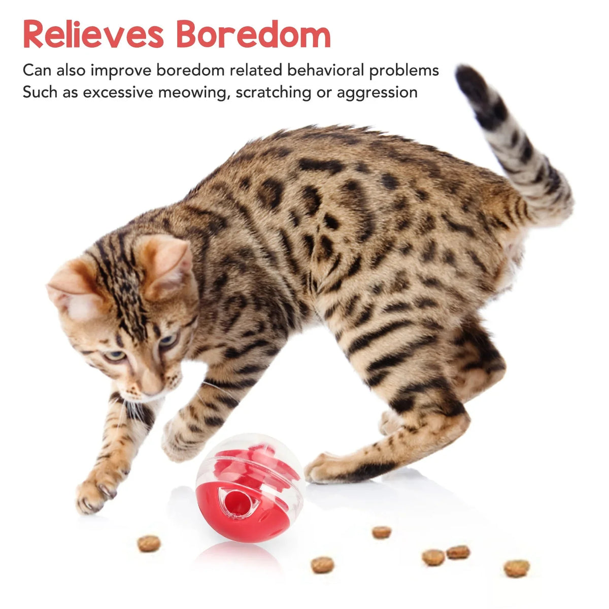 Interactive Cat Treat Ball & Slow Feeder – DineFlow™