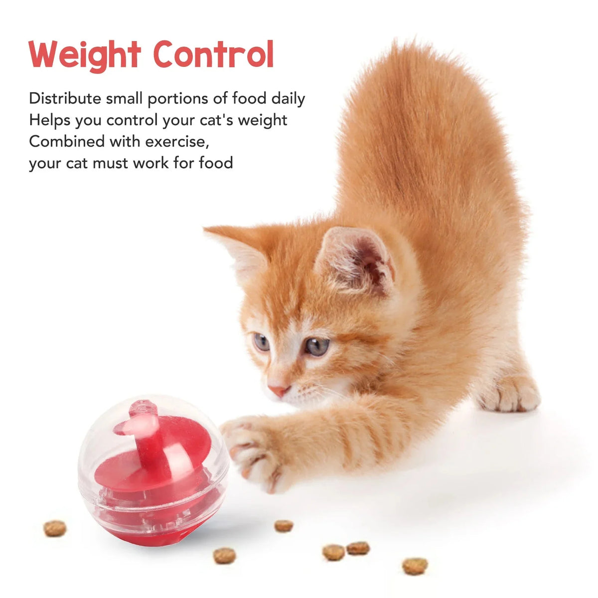 Interactive Cat Treat Ball & Slow Feeder – DineFlow™