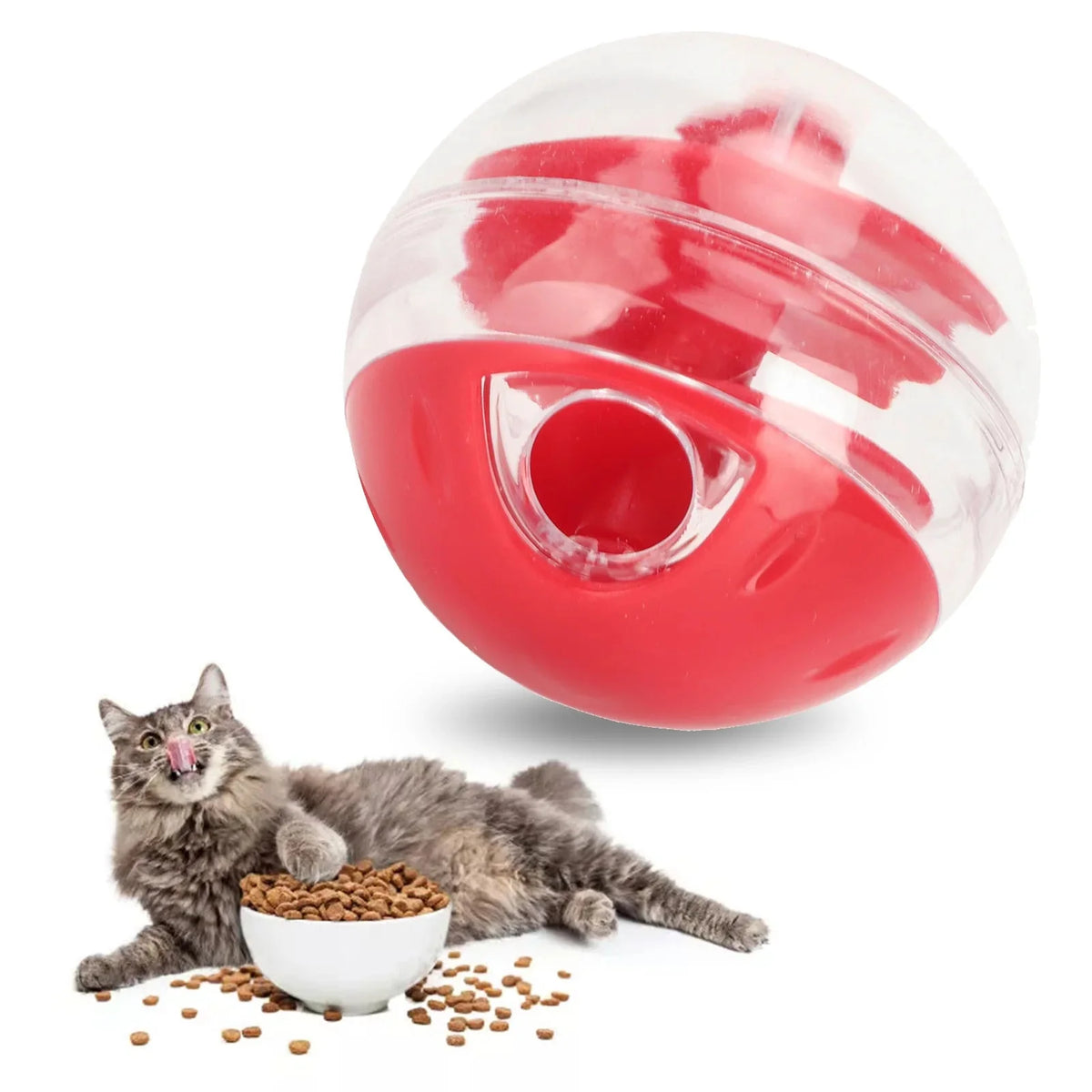 Interactive Cat Treat Ball & Slow Feeder – DineFlow™
