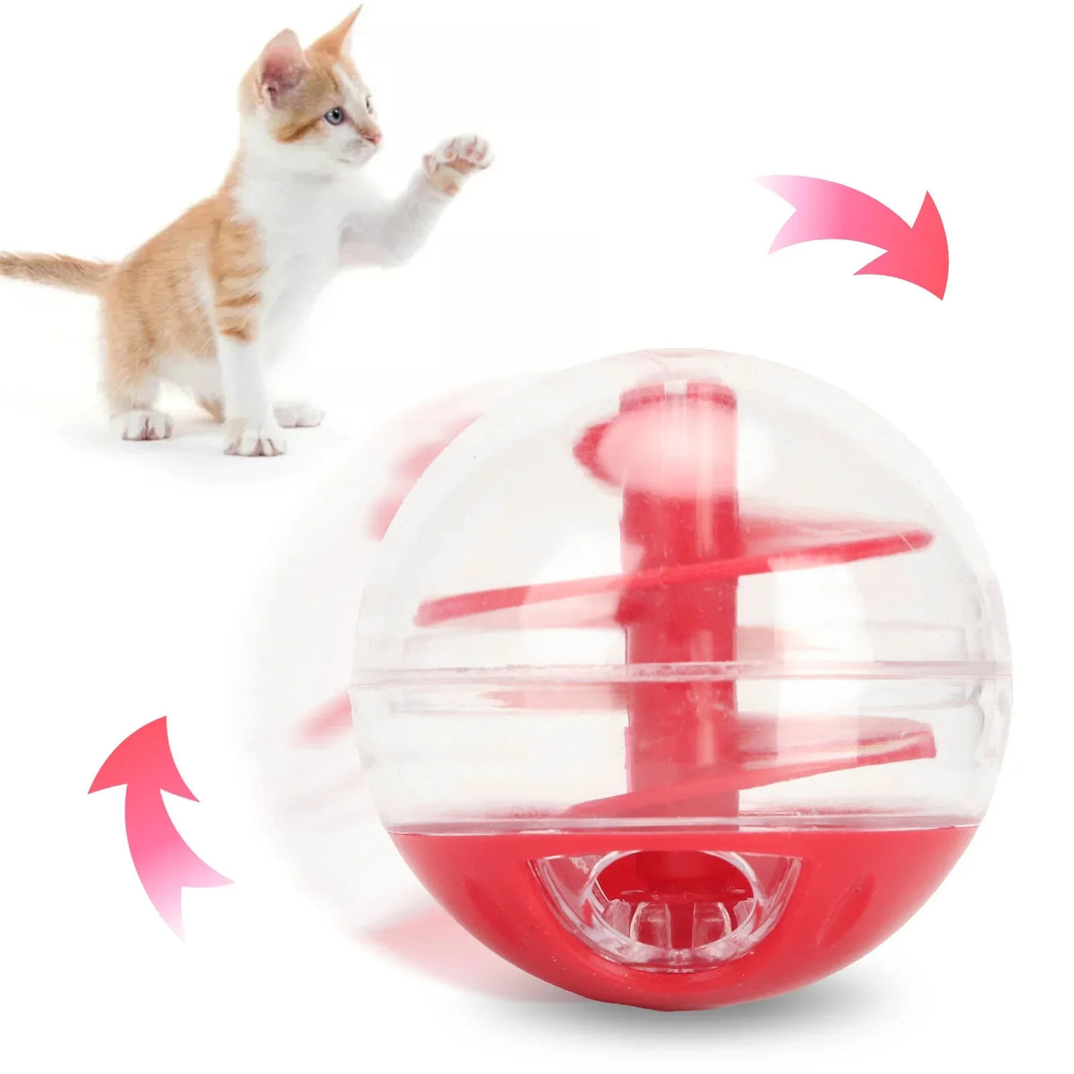 Interactive Cat Treat Ball & Slow Feeder – DineFlow™