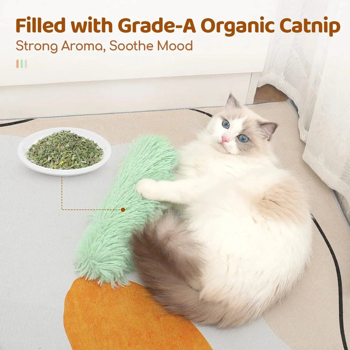 Catnip Plush Toy 4-Pack for Cats – TreatLuxe™