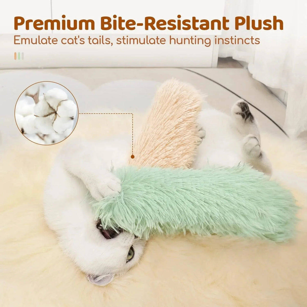 Catnip Plush Toy 4-Pack for Cats – TreatLuxe™