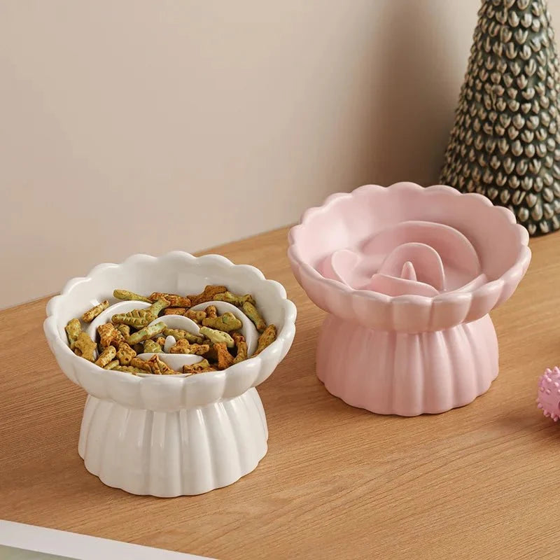 Ceramic Slow Feeder Bowl for Dogs & Cats – FeedWorks™