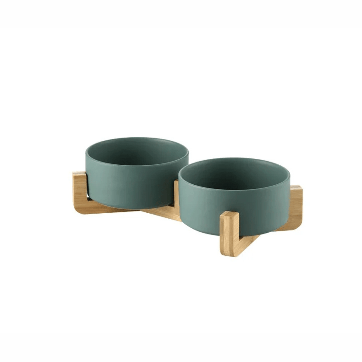 Raised Ceramic Pet Food Bowl Set – PawPaws™