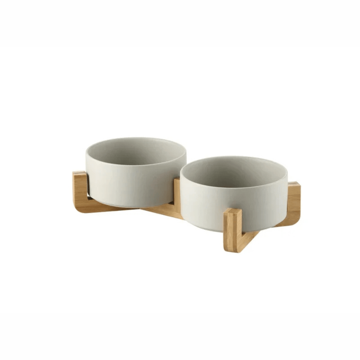 Raised Ceramic Pet Food Bowl Set – PawPaws™
